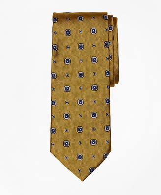 Brooks Brothers Herringbone Medallion Tie