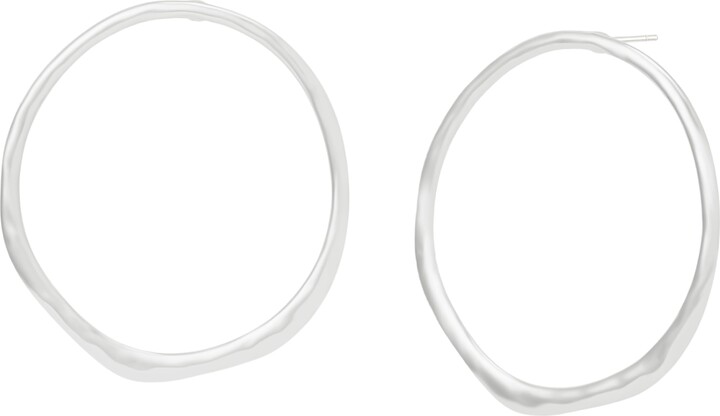 Robert Lee Morris Soho Jewelry Women's Sculpted Medium Circle Post Earrings