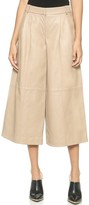 Thumbnail for your product : Tibi Pleated Wide Leg Leather Pants