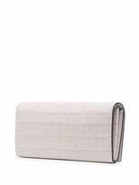 Thumbnail for your product : Alexander McQueen Skull crocodile-effect clutch bag