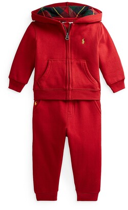 Polo Ralph Lauren Baby Boy's 2-Piece Fleece Zip-Up Hoodie & Joggers Set -  ShopStyle