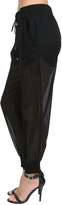Thumbnail for your product : Haute Hippie Sheer Pant in Black