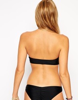 Thumbnail for your product : South Beach Exclusive to ASOS Zip Bandeau Bikini Top