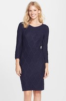 Thumbnail for your product : Marc New York 1609 Marc New York by Andrew Marc Cable Knit Sweater Dress