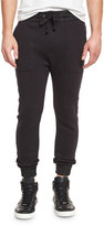 Thumbnail for your product : Helmut Lang Curved-Leg Track Pants, Black