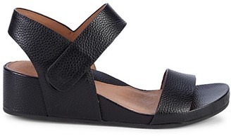 gentle souls judith leather wedge slides