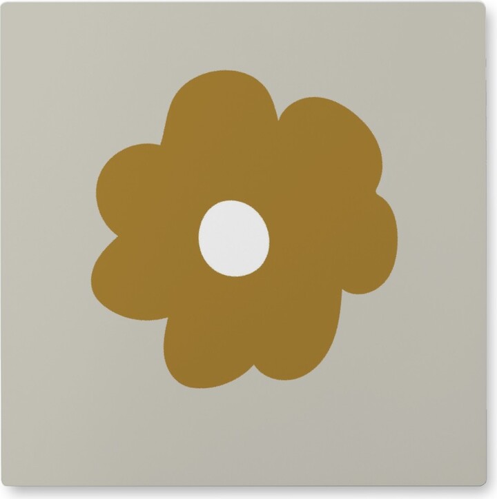 Shutterfly Photo Tiles Mod Blossom Photo Tile, Metal, 8X8, Gray