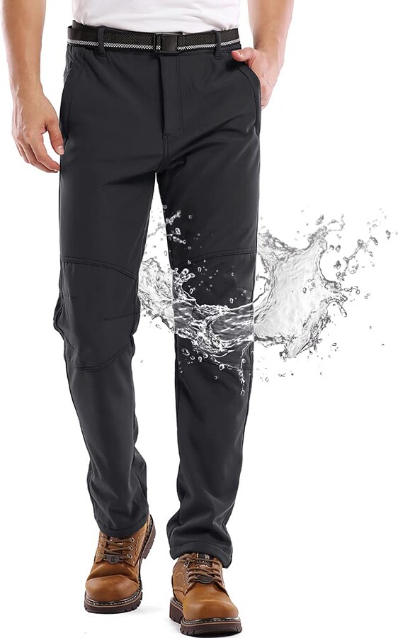 Jessie Kidden Mens Waterproof Hiking Pants Outdoor Snow Ski Fishing