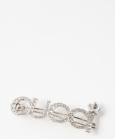 Thumbnail for your product : Gucci Crystal-embellished Logo Metal Hairclip
