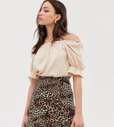 Thumbnail for your product : Glamorous Tall blouse with puff sleeves