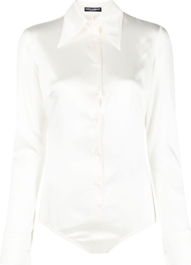 White Collar Bodysuit Women | ShopStyle