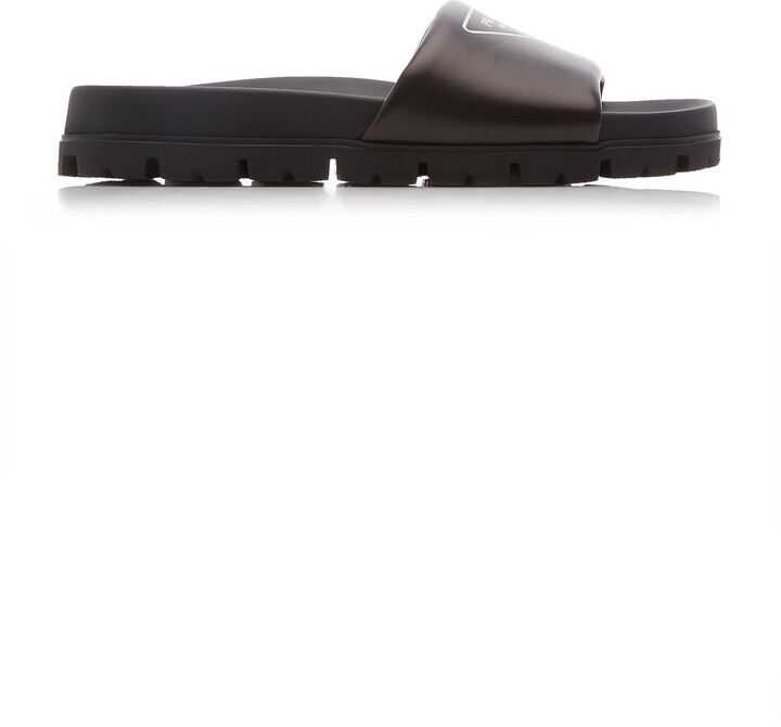Prada Nappa Leather Women's Sandals | Shop the world's largest 
