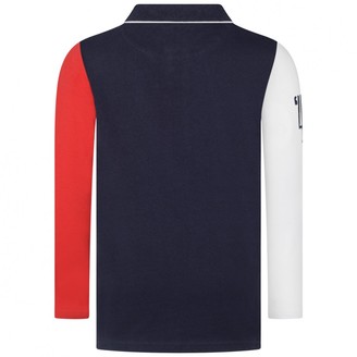Gant GantBoys Navy Colour Block Polo Shirt