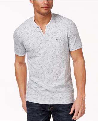 INC International Concepts Speckled Henley Shirt, Created for Macy's