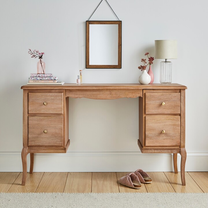 Dunelm Giselle 4 Drawer Dressing Table Natural ShopStyle Bedroom