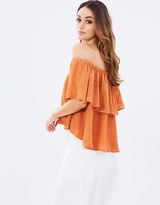 Thumbnail for your product : Finders Keepers Better Days Ruffle Top