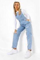 Thumbnail for your product : boohoo Acid Wash Distressed Overall