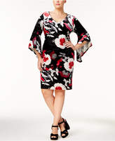 Thumbnail for your product : NY Collection Petite Plus Size Printed Velvet Dress
