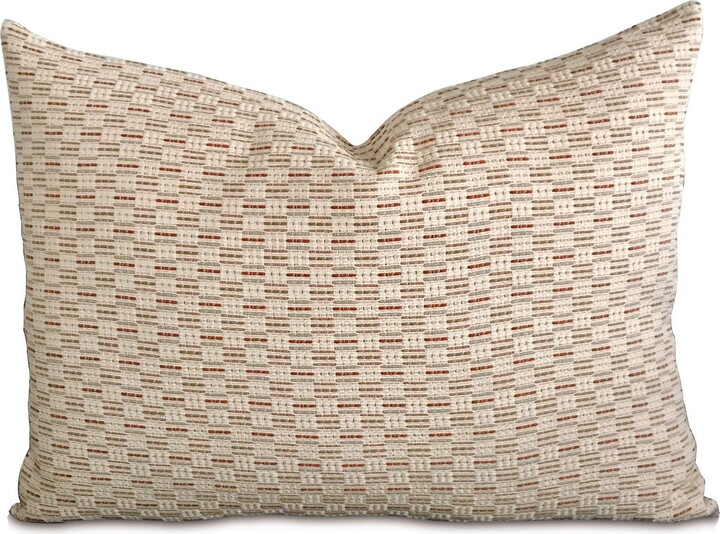 Bronze Silver Geometric Standard Sham Cover 27" X 20"