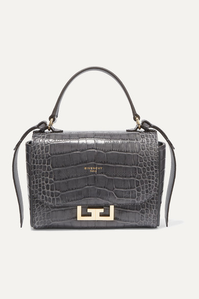 croc effect bag