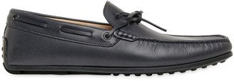 Tod's "Spider" Embossed Leather Driving Shoes