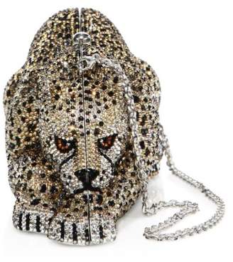 Judith Leiber Couture Wildcat Chiquita Crystal Clutch