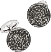Thumbnail for your product : Jan Leslie Round Marcasite Cuff Links, Gray