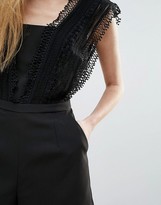 Thumbnail for your product : Greylin Esme Crochet Romper