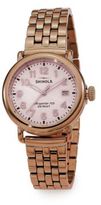 Thumbnail for your product : Rosegold Shinola Runwell Rose Goldtone PVD Stainless Steel Bracelet Watch