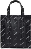 Thumbnail for your product : Balenciaga Black XS All Over Logo Bazar Shopper Tote