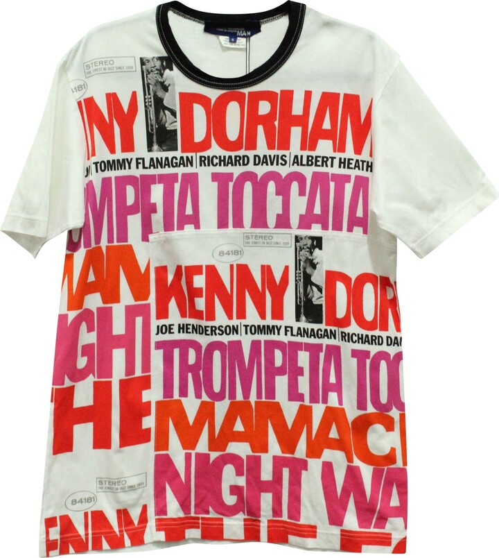 Junya Watanabe Graphic T-shirt in White Cotton