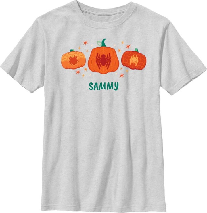 Spider-Man Halloween Pumpkins T-Shirt for Kids Customized Official