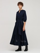 Thumbnail for your product : ÀCHEVAL PAMPA Argentina Cotton Satin Midi Dress