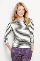 Thumbnail for your product : Lands' End Women's Tall 3/4-sleeve Boatneck Sailor Tee