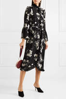Thumbnail for your product : Erdem Siren Ruffled Floral-print Silk Crepe De Chine Dress