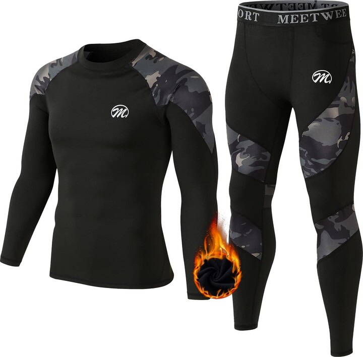 MEETWEE Men's Thermal Underwear Set ShopStyle Briefs