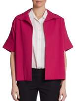 Thumbnail for your product : Josie Natori Wing-Collar Boxy Jacket