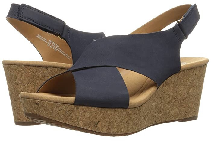clarks blue sandals
