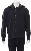 Thumbnail for your product : Lanvin Leather-Trimmed Hooded Jacket