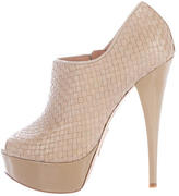 Thumbnail for your product : Alejandro Ingelmo Woven Platform Booties