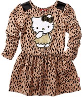 Thumbnail for your product : Hello Kitty Leopard Print Long Sleeve Dress (Little Girls)