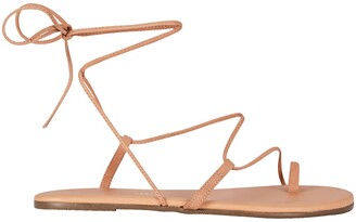 TKEES Jo Leather Lace-Up Sandals - ShopStyle