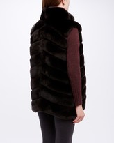 Thumbnail for your product : N.Peal Rex Fur Ribbed Gilet