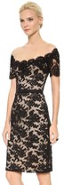 Thumbnail for your product : Reem Acra Off Shoulder Lace Sheath Dress