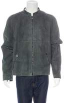 Thumbnail for your product : Armani Collezioni Suede Zip-Up Jacket