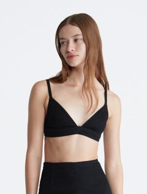 Calvin Klein Modern Cotton Lightly Lined Bralette + Bikini