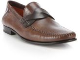 Thumbnail for your product : Santoni Twist Keeper Leather Loafers