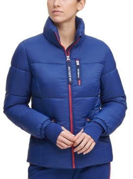 tommy hilfiger cropped puffer jacket