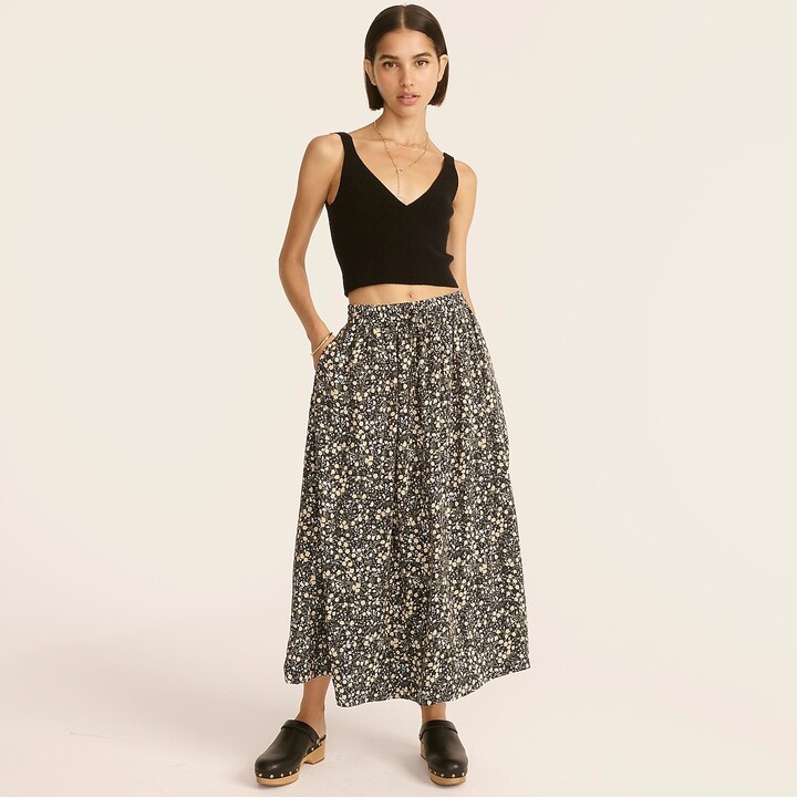fall floral skirts