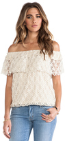 Thumbnail for your product : T-Bags LosAngeles Off The Shoulder Lace Top